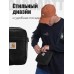 Сумка мужская через плечо тканевая маленькая черная y2k 166875438