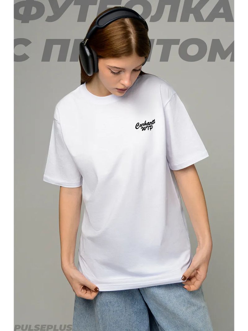 Футболка с принтом Carhartt WIP / Кархартт 249007578 Футболка с принтом Carhartt WIP / Кархартт 249007578